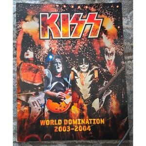 KISS World Domination 2003-2004 Official Tour Program - Great Condition